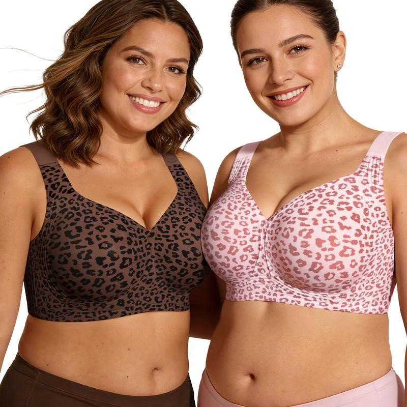 1Pcs Leopard Print Seamless Wi - T Shirt Bra Seamless ulasan dan harga
