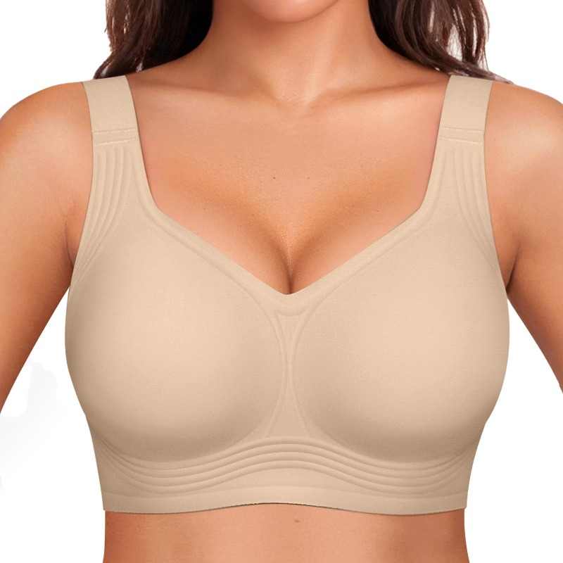 Plus Size Wireless Jelly Bra W - T Shirt Bra Seamless ulasan dan harga