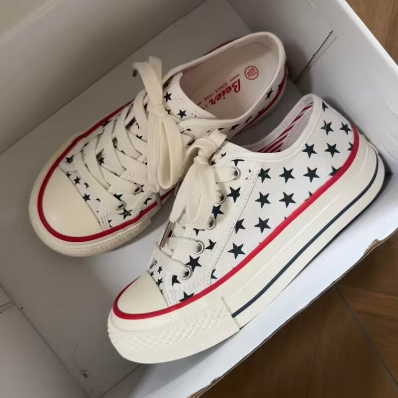 Casual Star Low-Top Canvas Sho - Vans Shoes Old Skool ulasan dan harga