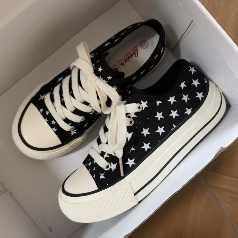 Casual Star Low-Top Canvas Sho - Vans Shoes Old Skool ulasan dan harga